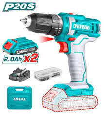 TOTAL VISSEUSE 2 AH 20V DOUBLE BATTERIE 