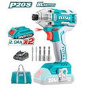 TOTAL CLÉS A CHOCS SANS FIL 2AH 2 BATTERIE [TIRLI2002]