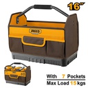[HTBGL04] INGCO SAC À OUTILS RIGIDE 16"" POIGNÉE MÉTAL [HTBGL04]