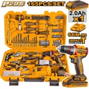 [HKTHP11651] INGCO COFFRET PERCEUSE 20V+164 PIECES [HKTHP11651]