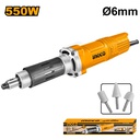 [PDG5501] INGCO MEULEUSE DROITE 6MM 550W + 3 ACCESSOIRES  