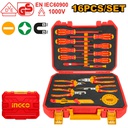 [HKITH1601] INGCO MALETTE 16PCS OUTILLAGE À MAIN ISOLÉ [HKITH1601]
