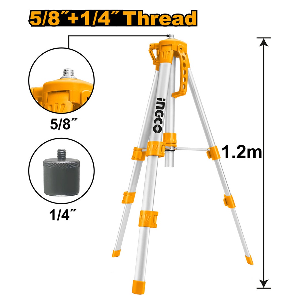 INGCO TRÉPIEDS POUR NIVEAUX LASER HLL156508 [HLLT01152]