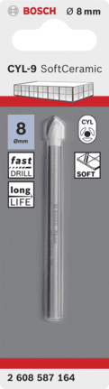 BOSCH FORET A CARRELAGE CYL-9 CERAMIC 8X80MM 8MM  