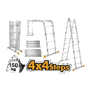 [THLAD04441] TOTAL ECHELLE 4X4 TRANSFORMABLE 3 PLANS + STABILIS  