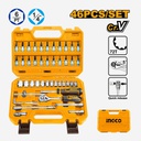 [HKTS14462] INGCO MALETTE DE DOUILLES 46 PCS 1/4 NP  