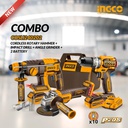 INGCO PACK COMBO 20V BRUSHLESS 3 MACHINES [COSLI240202]
