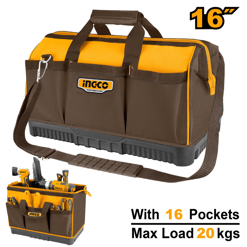 INGCO SAC A OUTILS 16' BASE RENFORCEE NR [HTBG08]