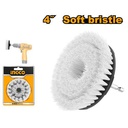 INGCO BROSSE DE NETTOYAGE 4" POUR VISSEUSE À POILS SOUPL [WCBM1041]
