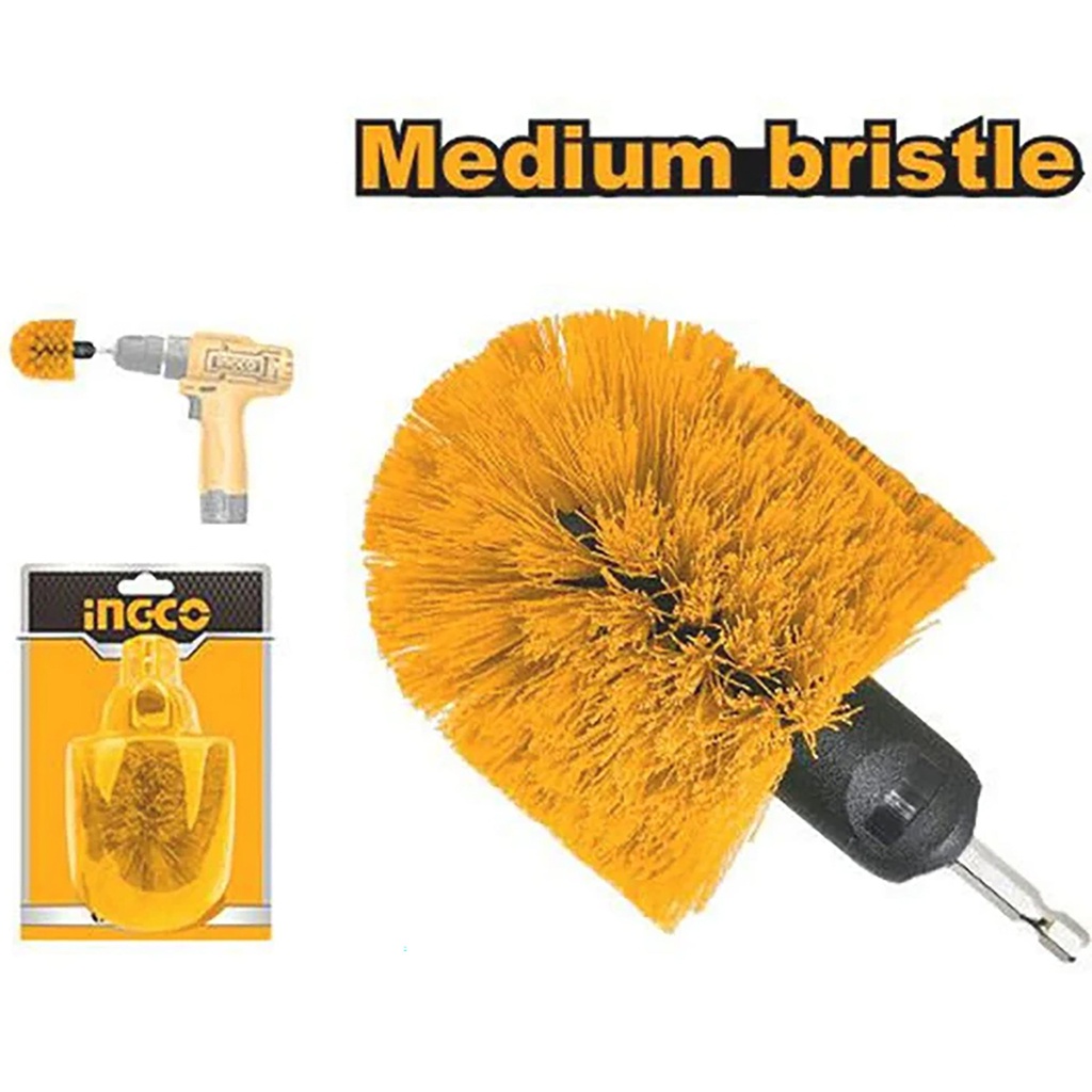 INGCO BROSSE DE NETTOYAGE 360° POUR VISSEUSE À POILS SOU  
