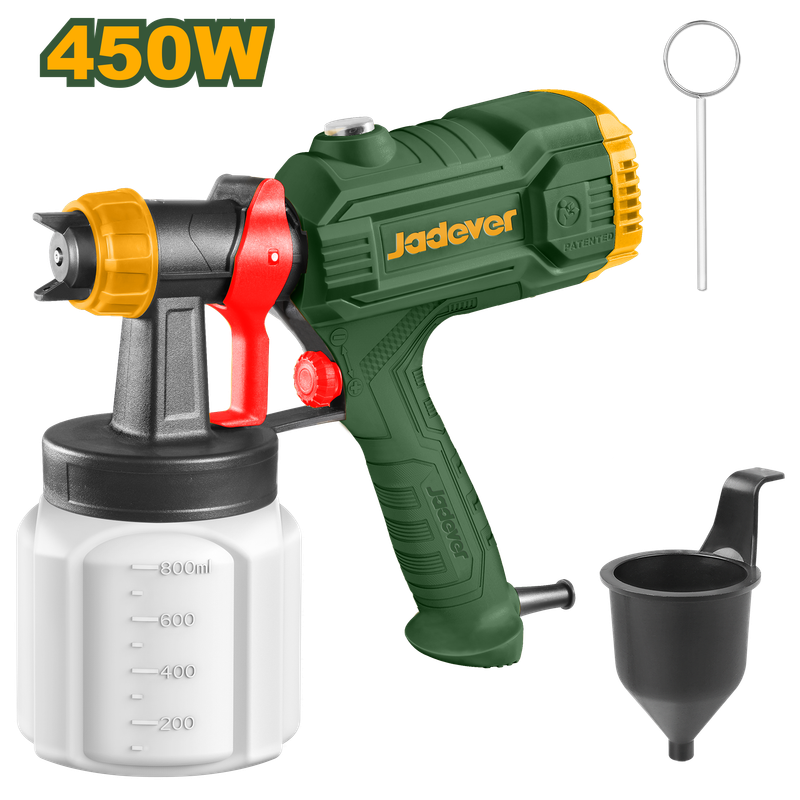 JADEVER PISTOLET À PEINTURE 450W  