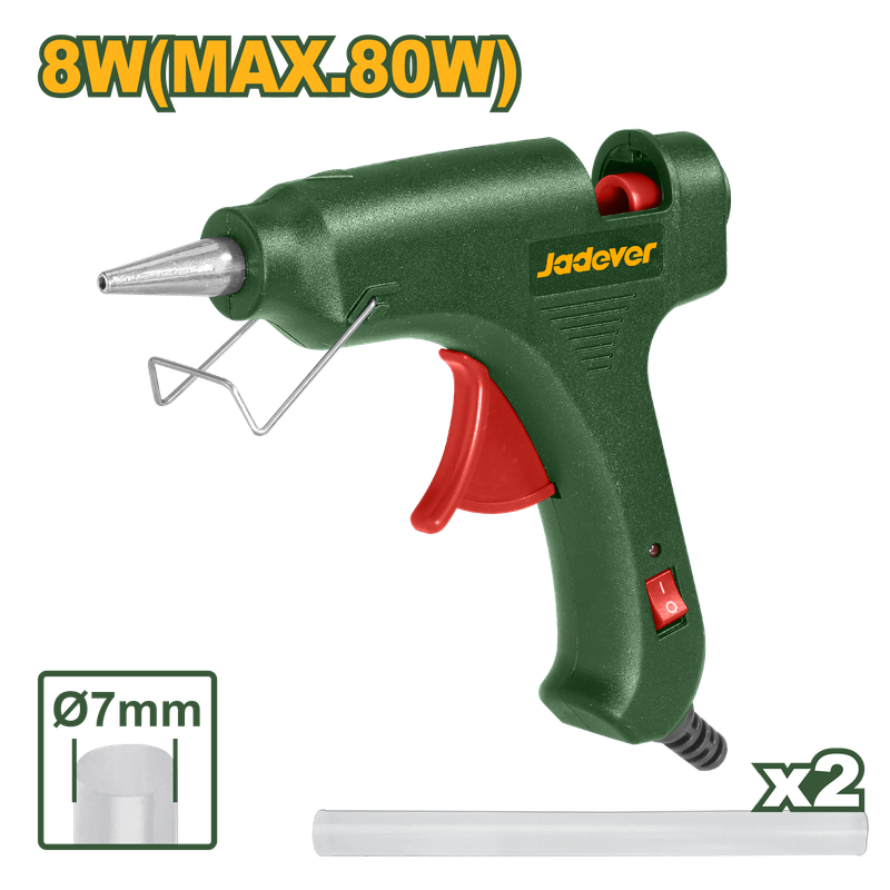 JADEVER PISTOLET À COLLE 80W  