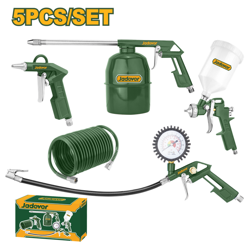 JADEVER ENSEMBLE D'OUTILS PNEUMATIQUES 5 PIÈCES  