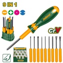 [JDSS1B10] JADEVER JEU DE 10 TOURNEVIS INTERCHANGEABLES  