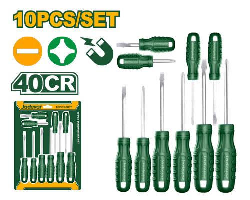 JADEVER JEU DE TOURNEVIS 10 PIÈCES  [JDSS2410]