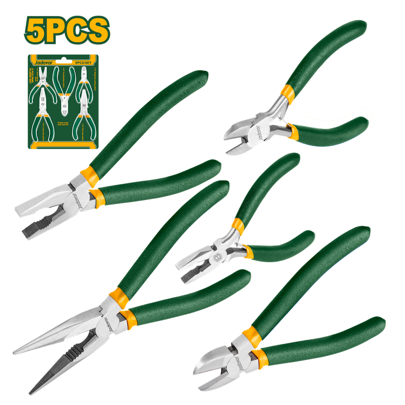 JADEVER JEU DE PINCES 5 PIÈCES  [JDPS0605]