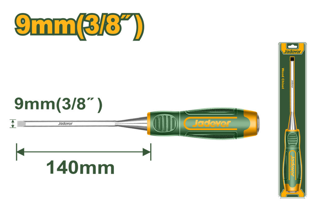 JADEVER CISEAU À BOIS 9MM  