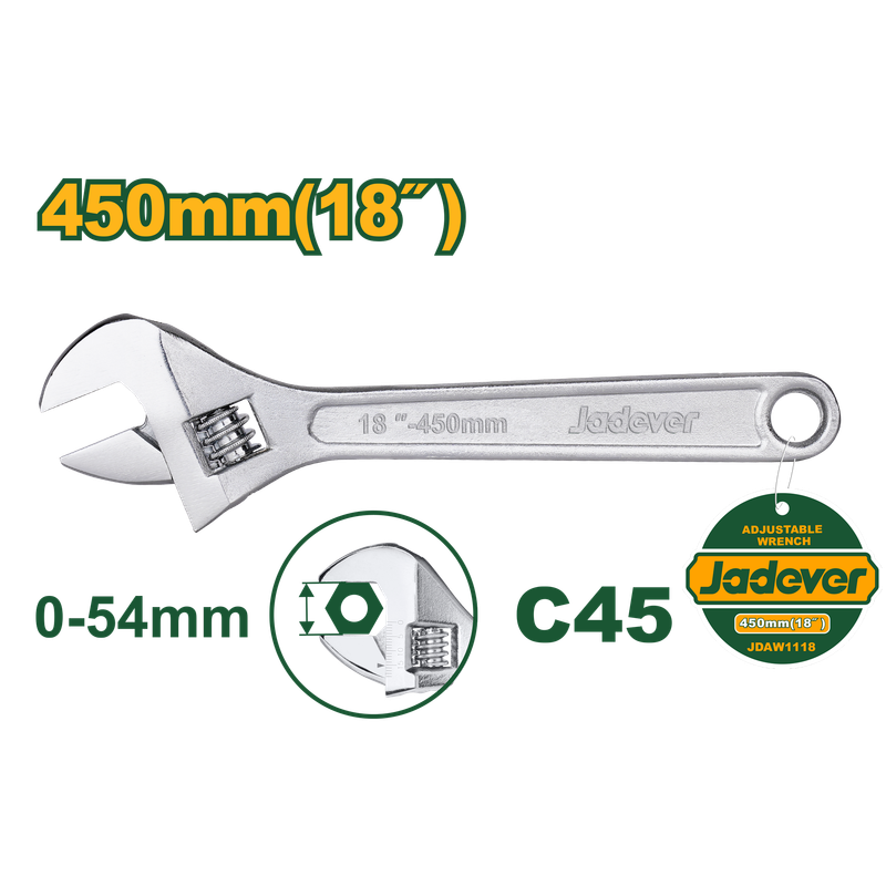 JADEVER CLE A MOLETTE 18" 