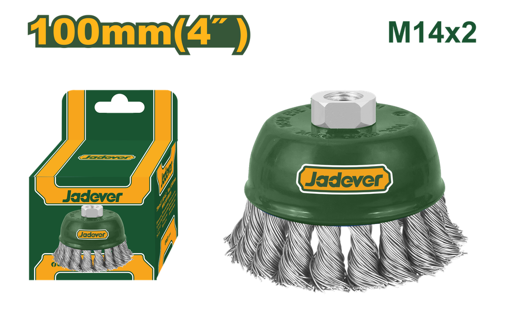 JADEVER BROSSE COUPE MÉTALLIQUE 100MM  