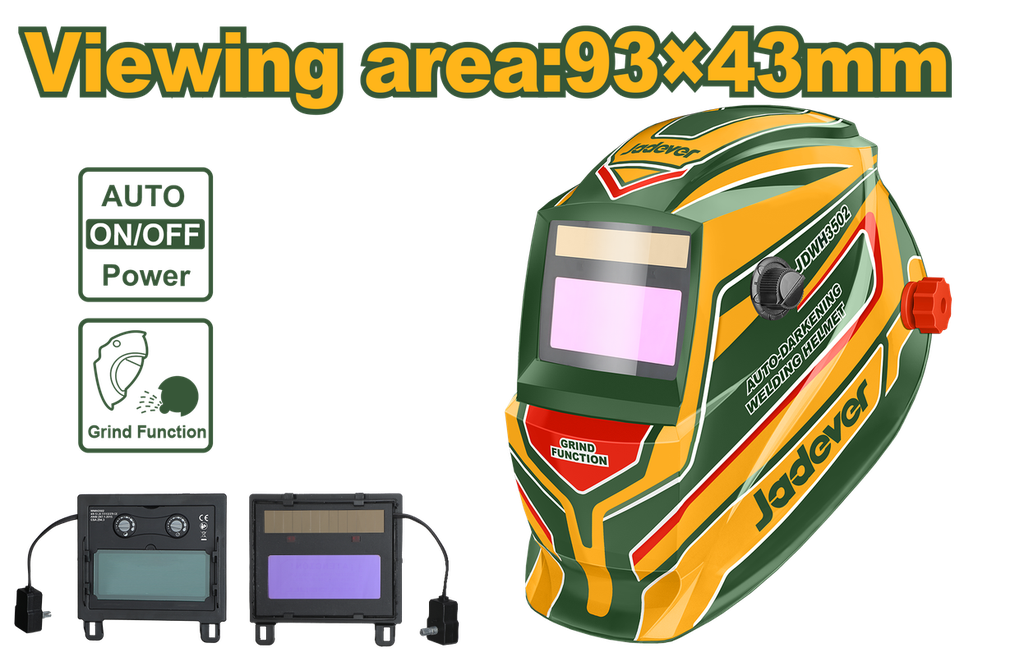 JADEVER CASQUE DE SOUDAGE À OBSCURCISSEMENT AUTOMATIQUE  