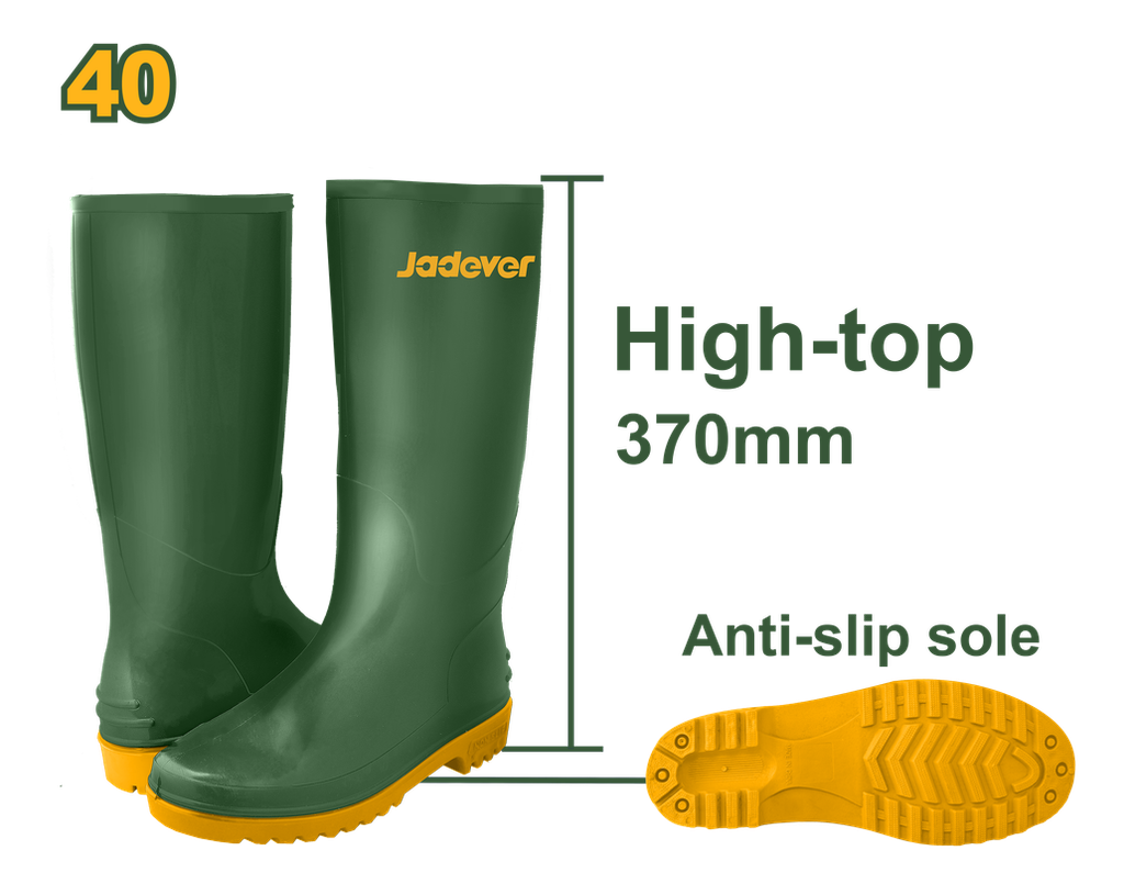 JADEVER BOTTES PVC VERT  [JDRB1L40]