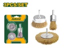 [JDCE6402] ENSEMBLE DE 3 BROSSES MÉTALLIQUES