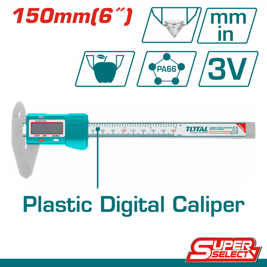 TOTAL PIED A COULISSE NUMERIQUE EN PLASTIQUE -TMT331501
