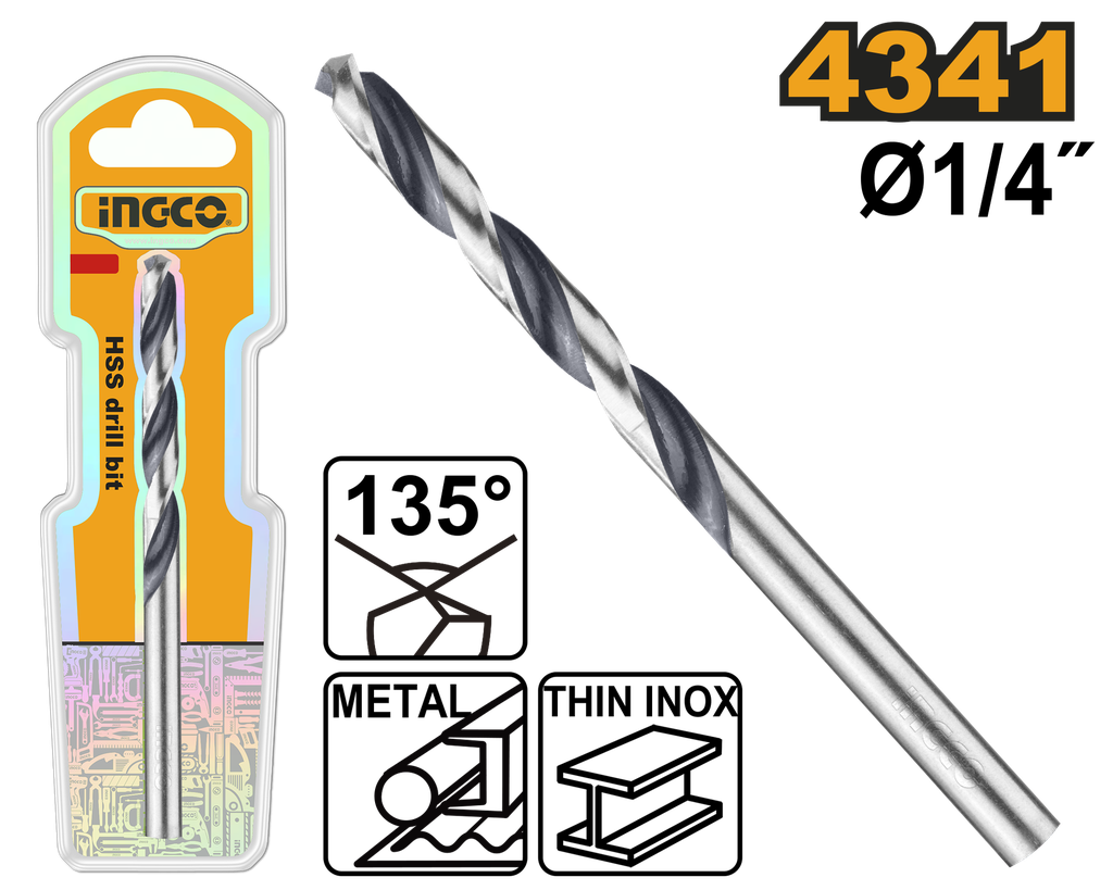 INGCO FORET 5MM HSS 4341  