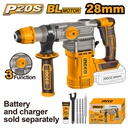 INGCO MARTEAU PERFORATEUR SDS PLUS 20V 28MM+6ACCESS [CRHLI20288]