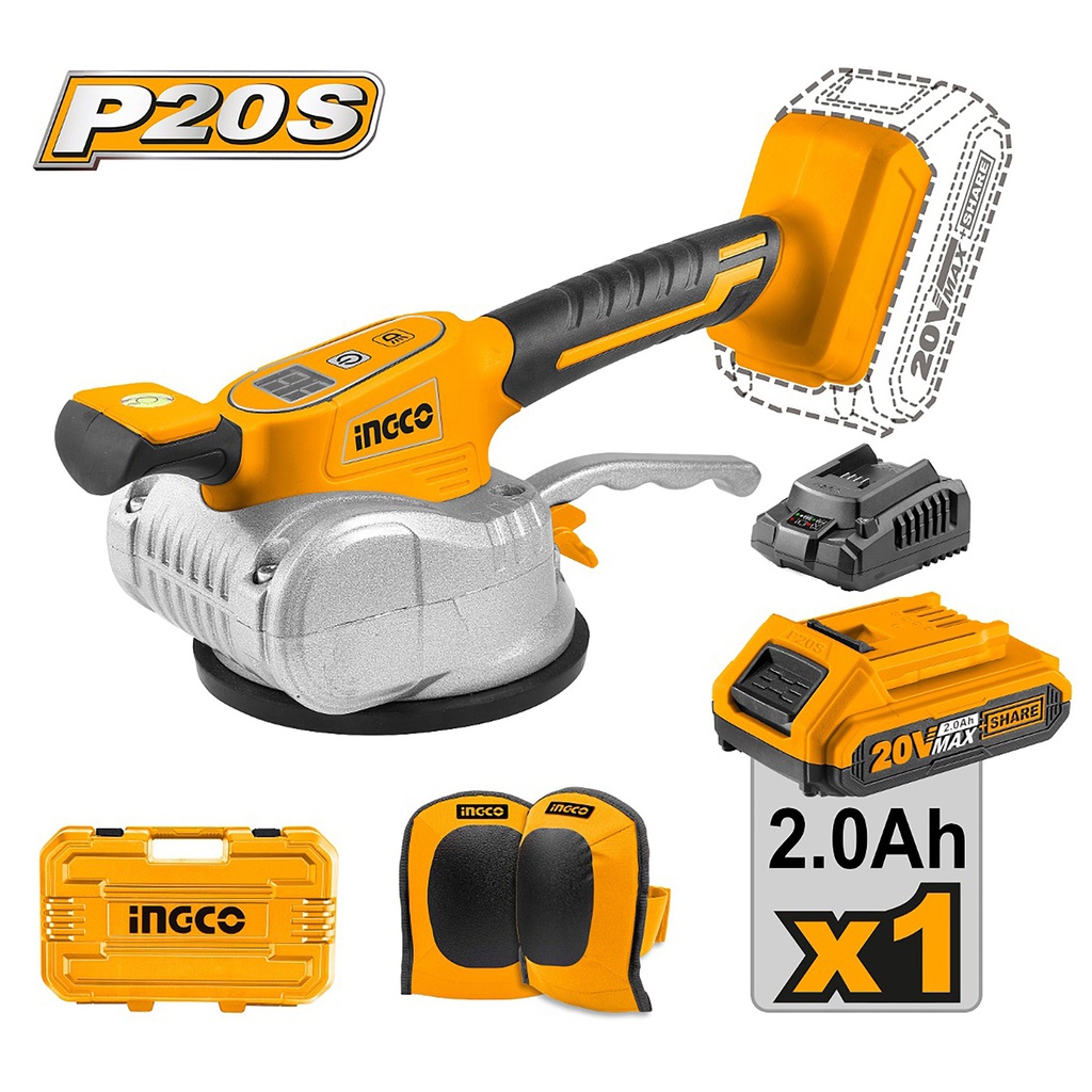 INGCO MACHINE VIBRANTE POUR CARRELAGE 20V 1BATTERIE [CTVLI20101]