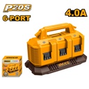 INGCO CHARGEUR À BATTERIES 20V 4AH 6PORTS [FCLI2064]