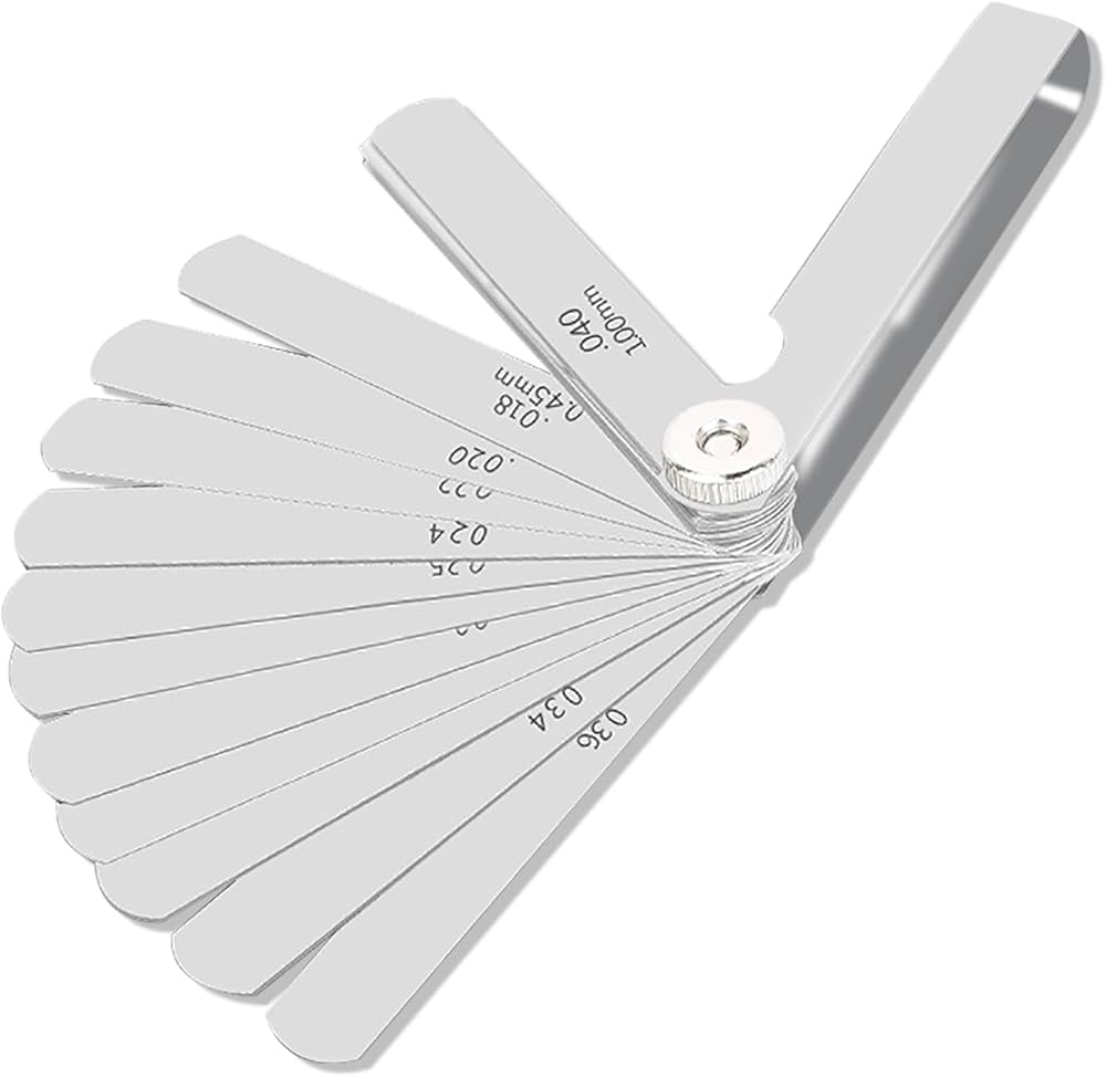JAUGE D EPAISSEUR 20 LAMES DE 0,05MM A 1MM REF 35044 TOLSEN