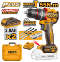 [CIDLI20558] INGCO PERCEUSE VISSEUSE BRUSHLESS 20V+47 ACC 55NM- 