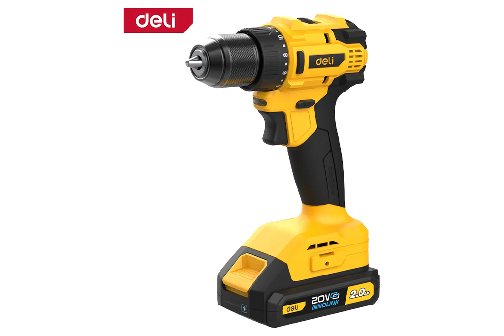 DELI PERCEUSE BRUSHLESS 20V 45NM 2.0AH*2  