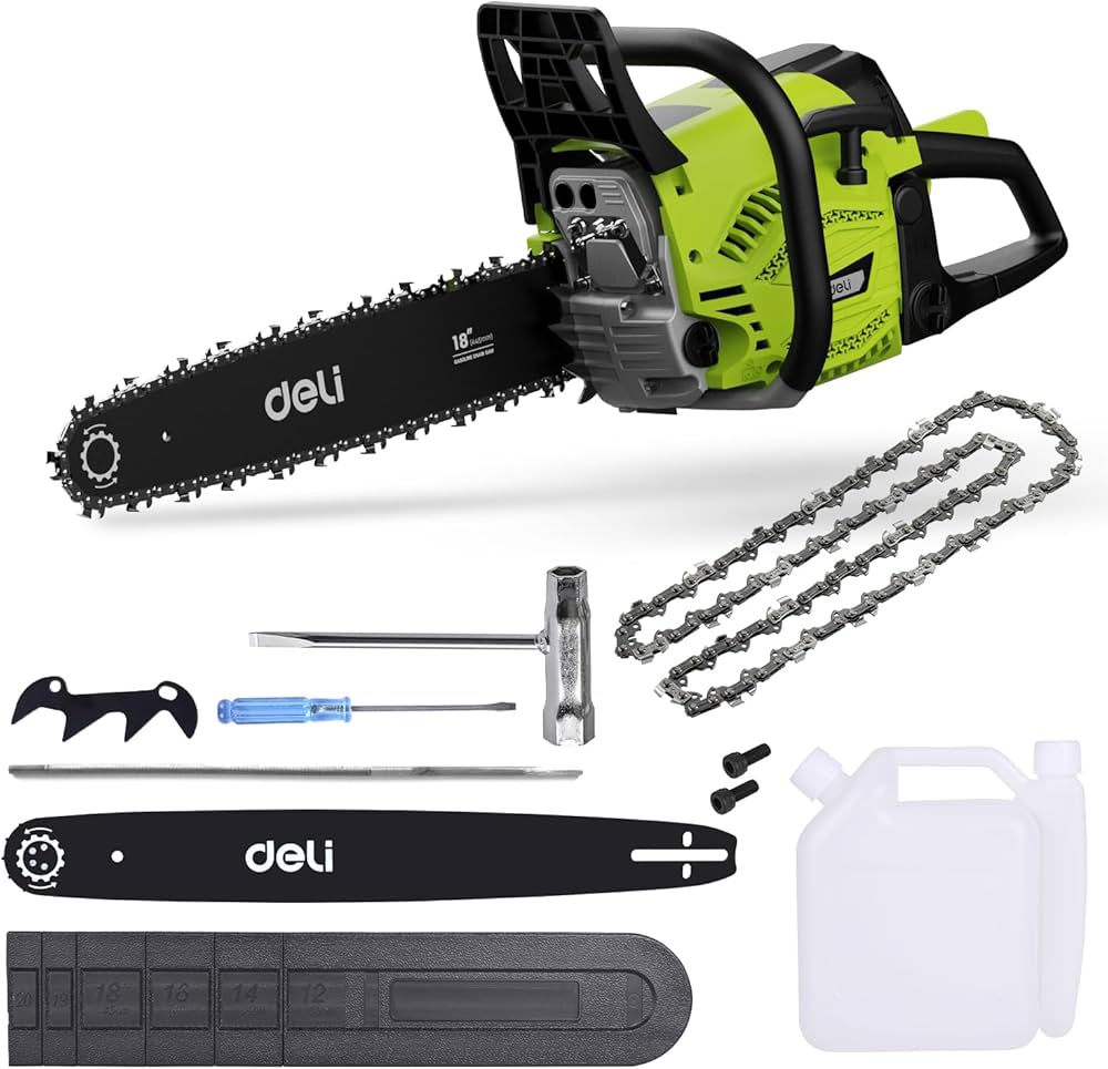 DELI SCIE À CHAÎNE À ESSENCE 18" 45CC  [DE-LJ18-1]