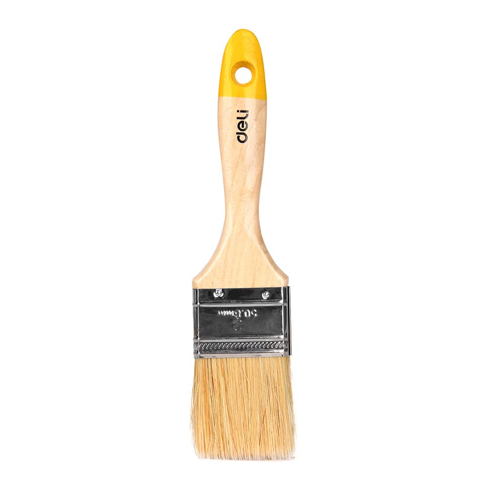 DELI PINCEAU À MANCHE EN BOIS TAILLE : 2 "  