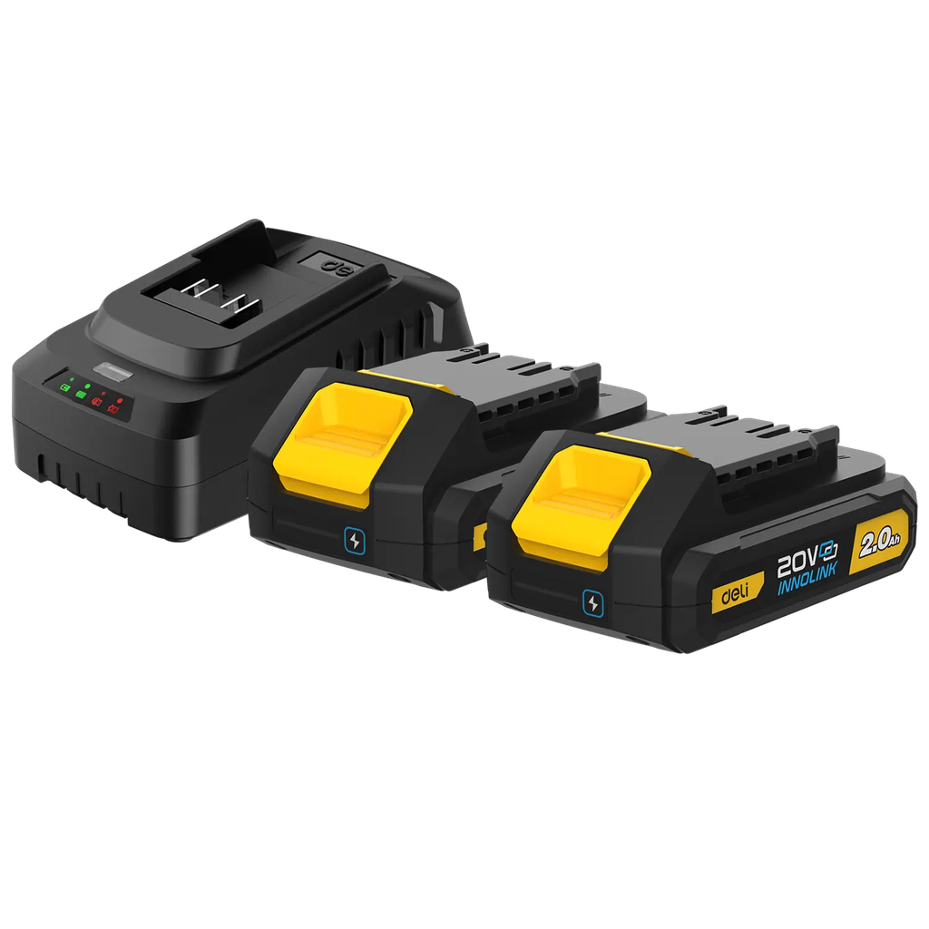 DELI PACK 2 BATTERIES ET CHARGEUR  