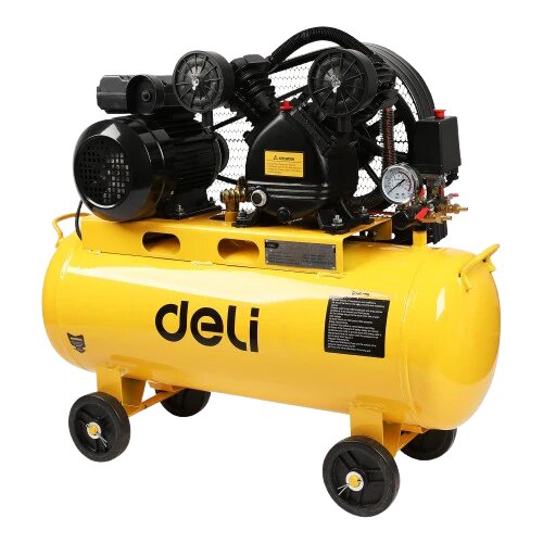 DELI COMPRESSEUR D’AIR À COURROIE 1500W 50L  
