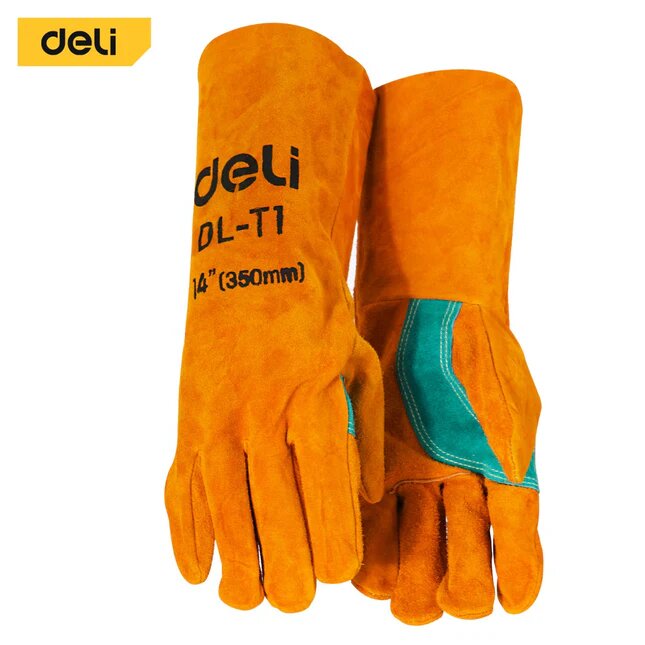 DELI Gants de soudage 14" [DL-T1]