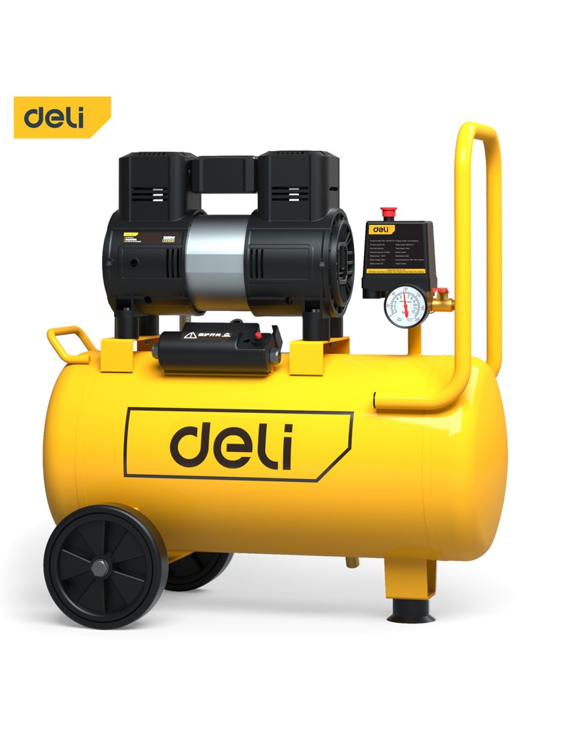 DELI COMPRESSEUR SILENCIEUX 1.2KW 25L  