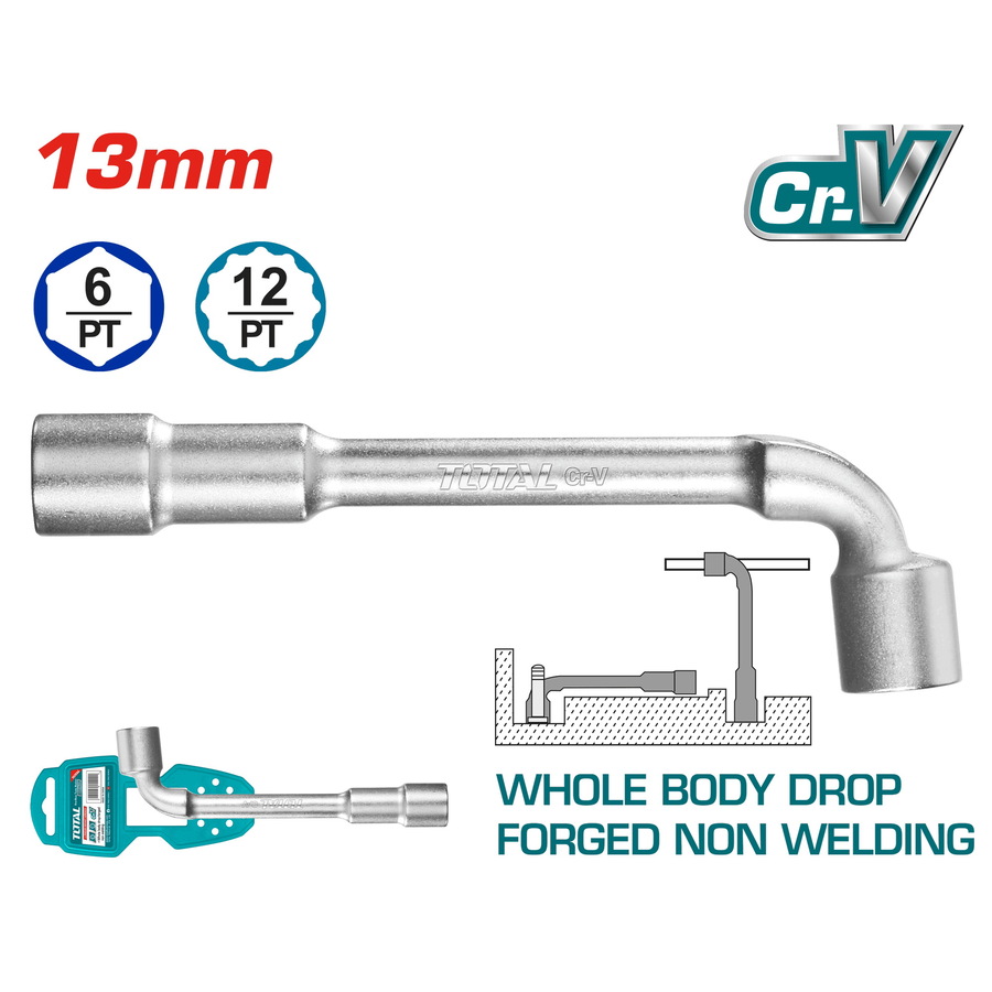 TOTAL CLE A DOUILLE L-ANGLE 13MM  