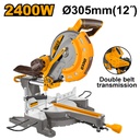 INGCO SCIE A ONGLET RADIALE 305MM 2400W NR - [BM2S24007]