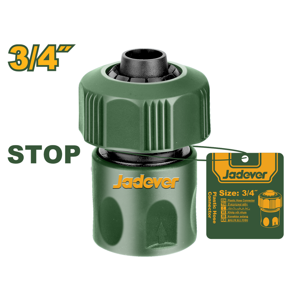 JADEVER CONNECTEUR DE TUYAU EN PLASTIQUE [JDQC2E34]