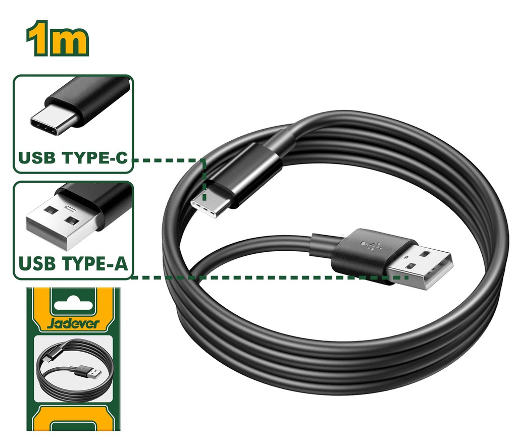 JADEVER CABLE USB TYPE-C [JDUB1501]