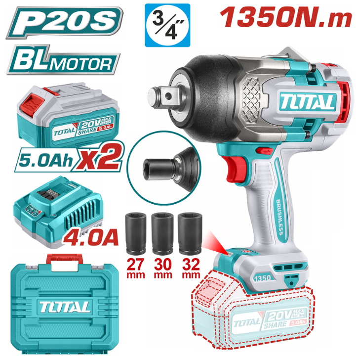 TOTAL CLE A CHOC 20V 1350NM   