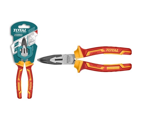 TOTAL PINCE À BECS RECOURBÉS ISOLÉS THTIP2481 8″ TOOLS MAROC 