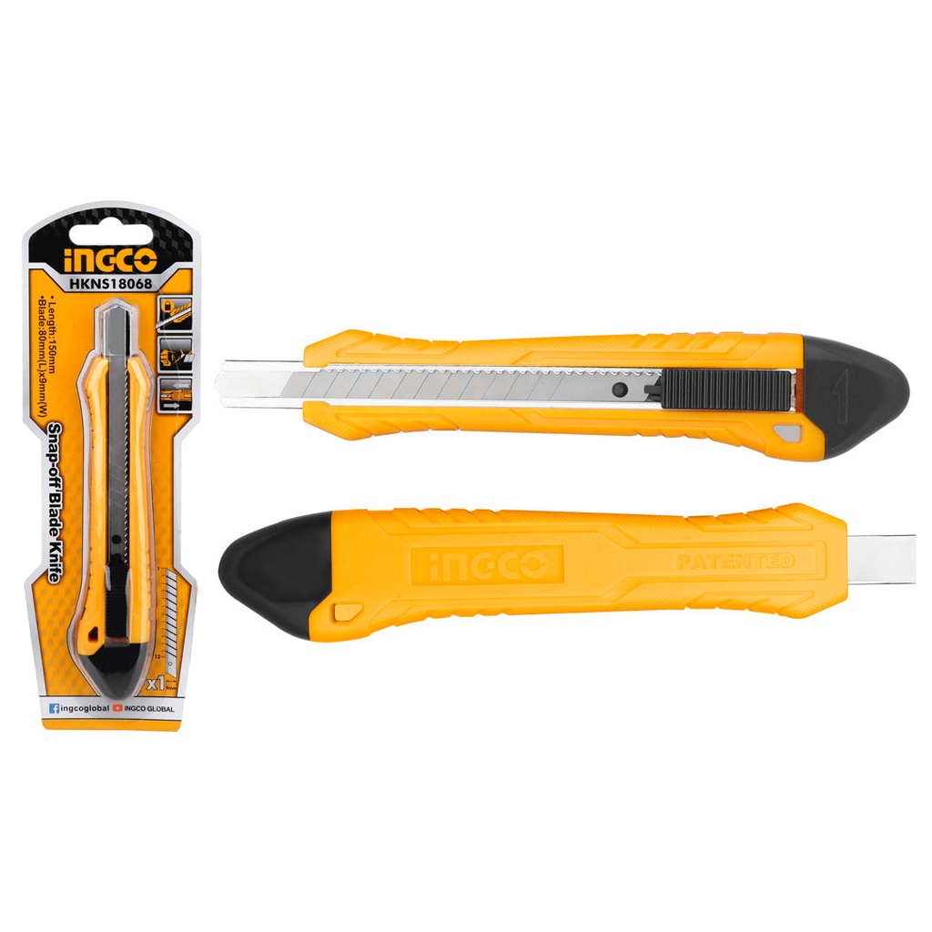 INGCO COUTEAU À LAME CASSABLE NR - [HKNS1806]