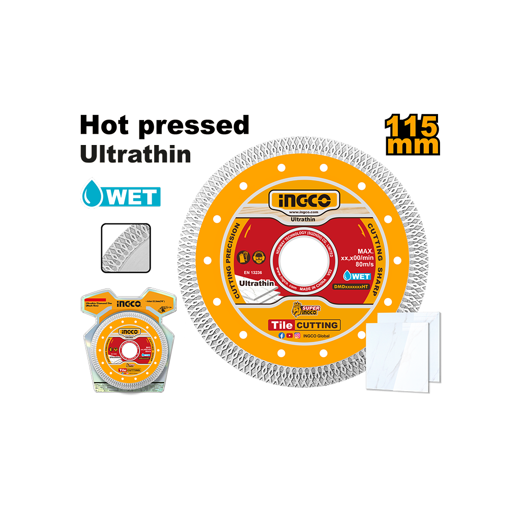INGCO DISQUE DIAMANT ULTRA FIN 115MM CARRELAGE 