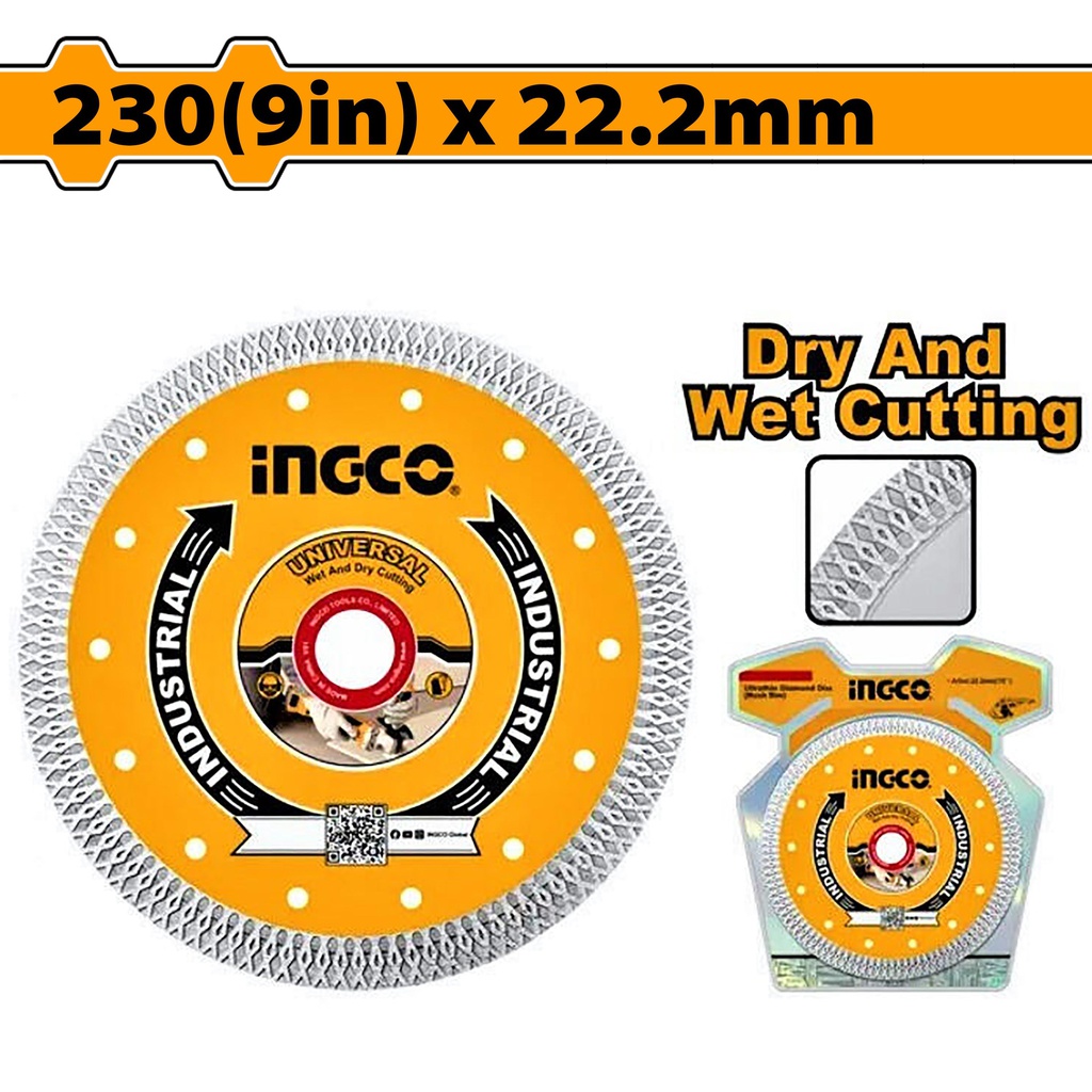 INGCO DISQUE DIAMANT ULTRA FIN 230MM CARRELAGE [DMD082301HT]