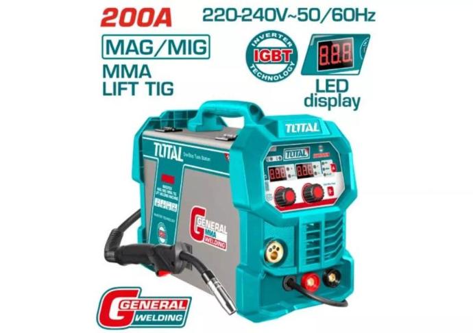 TOTAL MACHINE A SOUDER A ONDULEURMIG/MAG/MMA/TIG LIFT 200A [TMGT20058]